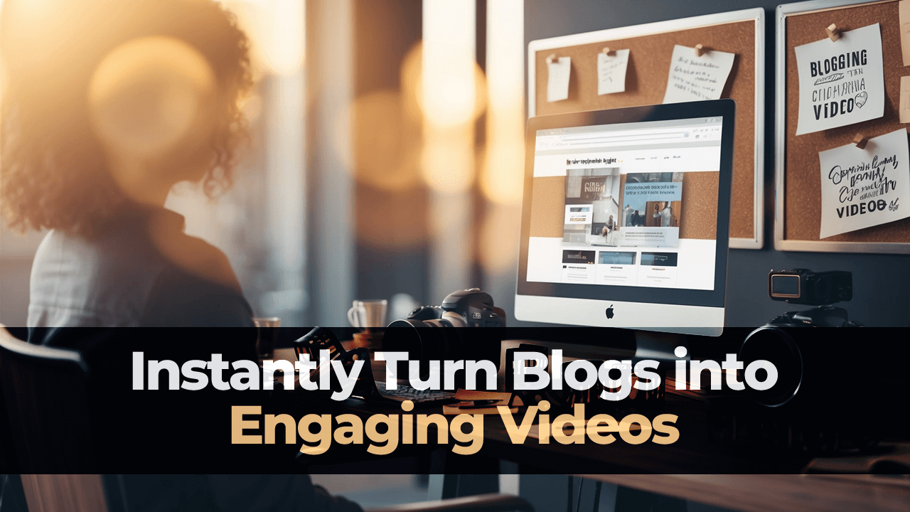 Instantly Turn Blogs into Engaging Videos