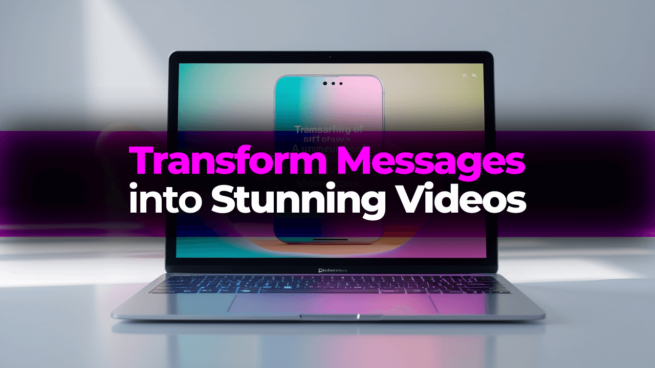 Transform Messages into Stunning Videos